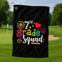 7th Grade Squad Student Teacher Gift Back To School Golf Towel thumb 1