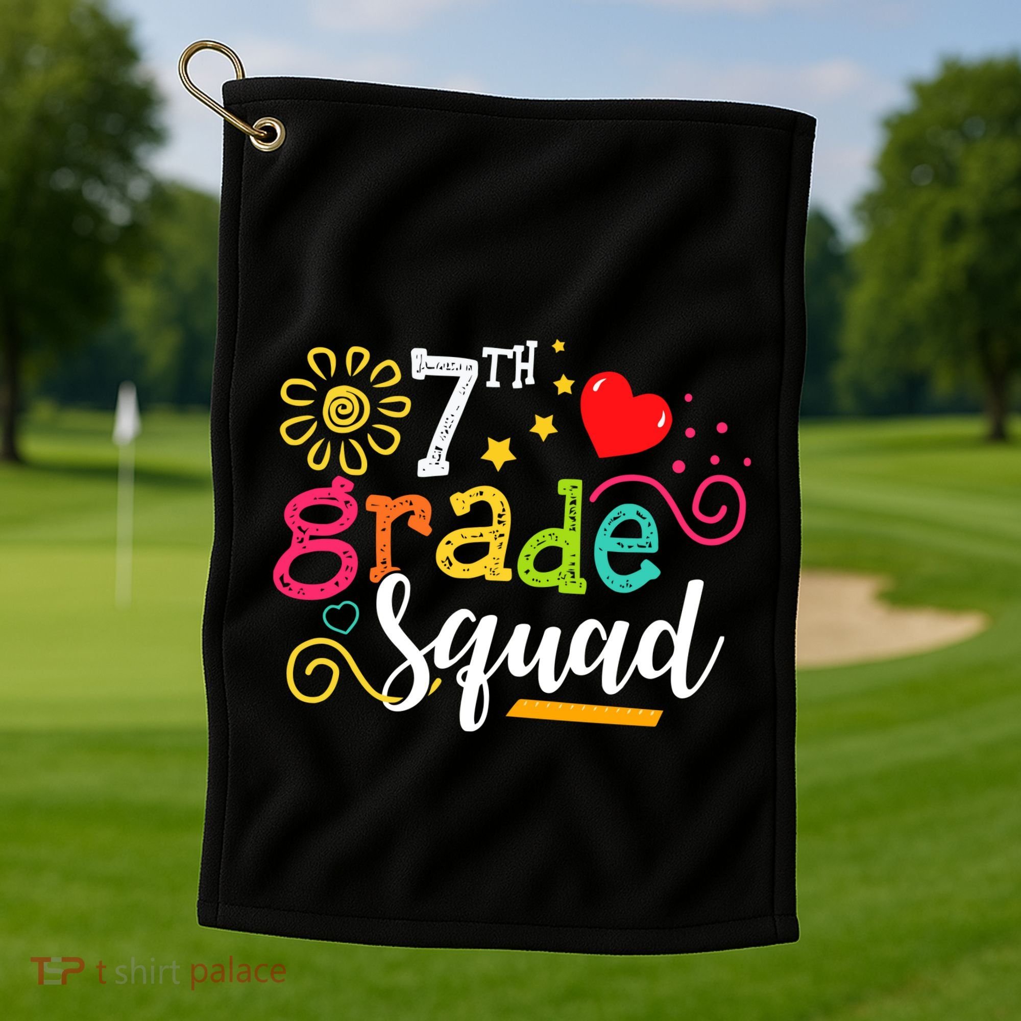 7th Grade Squad Student Teacher Gift Back To School Golf Towel