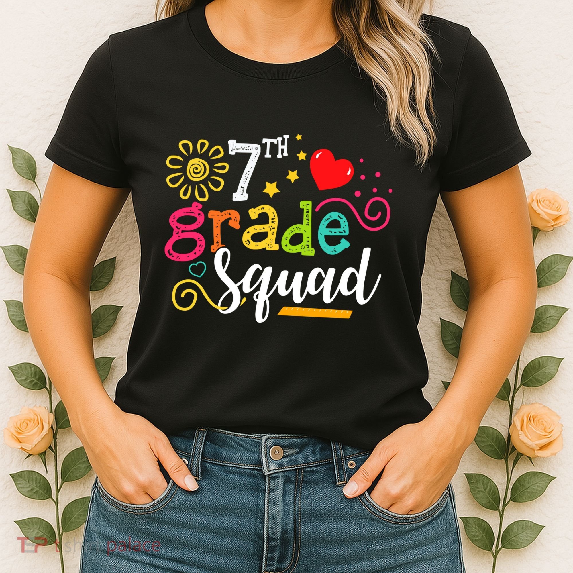 7th Grade Squad Student Teacher Gift Back To School Women's T-Shirt