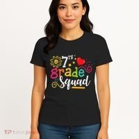 7th Grade Squad Student Teacher Gift Back To School Women's T-Shirt thumb 4