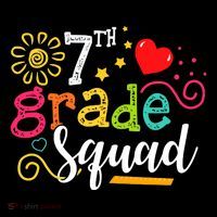 7th Grade Squad Student Teacher Gift Back To School Women's T-Shirt thumb 6