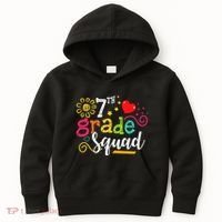7th Grade Squad Student Teacher Gift Back To School Kids Hoodie thumb 0
