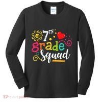 7th Grade Squad Student Teacher Gift Back To School Kids Long Sleeve Shirt thumb 0