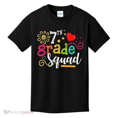 7th Grade Squad Student Teacher Gift Back To School Kids T-Shirt