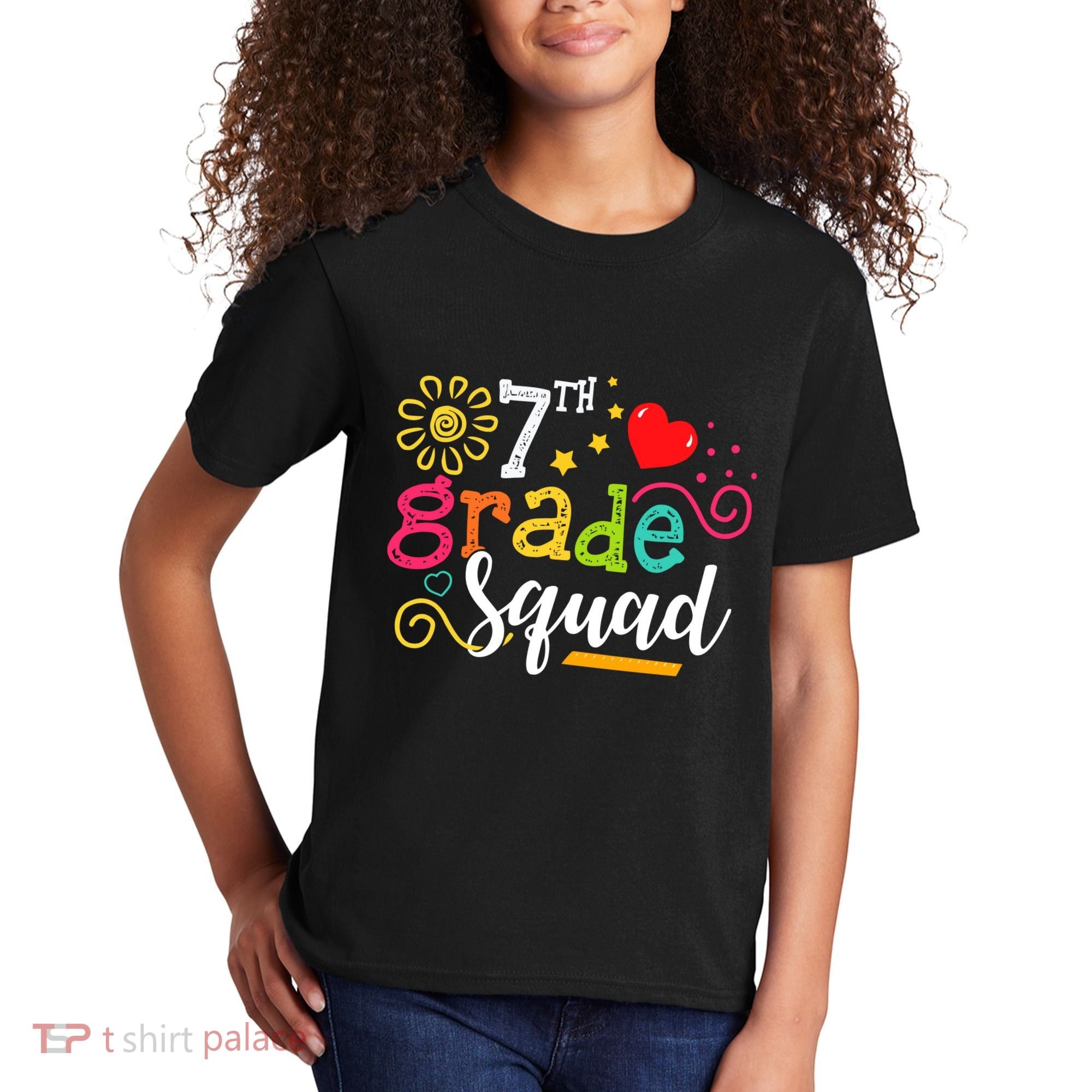 7th Grade Squad Student Teacher Gift Back To School Kids T-Shirt