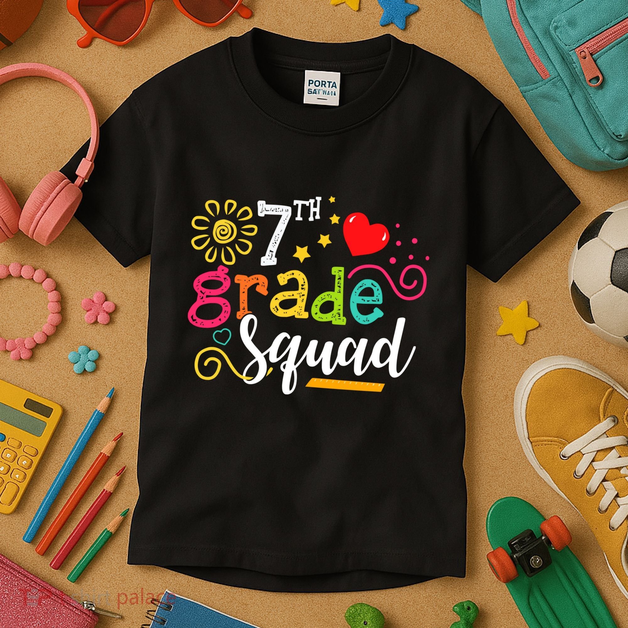 7th Grade Squad Student Teacher Gift Back To School Kids T-Shirt