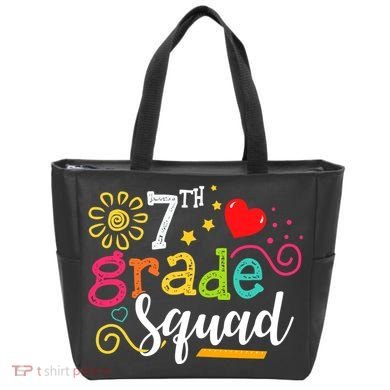 7th Grade Squad Student Teacher Gift Back To School Tote Bag