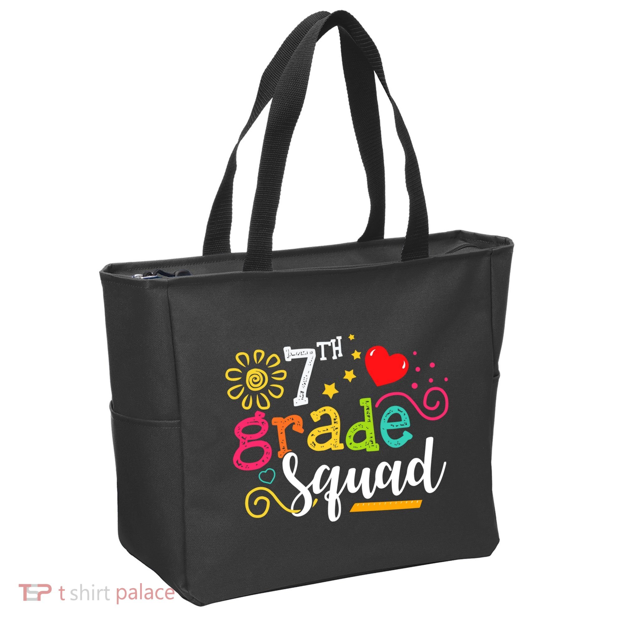 7th Grade Squad Student Teacher Gift Back To School Tote Bag