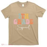 7th Grade Squad Retro Groovy Funny Happy First Day Of School T-Shirt thumb 0