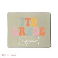 7th Grade Squad Retro Groovy Funny Happy First Day Of School Mousepad thumb 0