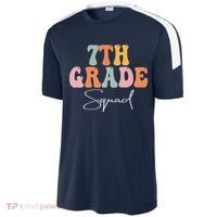 7th Grade Squad Retro Groovy Funny Happy First Day Of School Sport-Tek Competitor United Soccer Jersey thumb 2