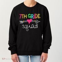 7th Grade Squad Seventh Teacher Student Team Back To School Women's Sweatshirt thumb 0