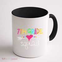 7th Grade Squad Seventh Teacher Student Team Back To School Coffee Mug thumb 1
