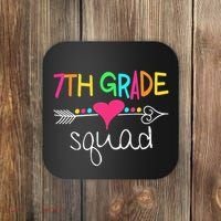 7th Grade Squad Seventh Teacher Student Team Back To School Coaster thumb 0