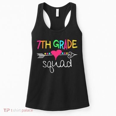 7th Grade Squad Seventh Teacher Student Team Back To School Women's Tank Top