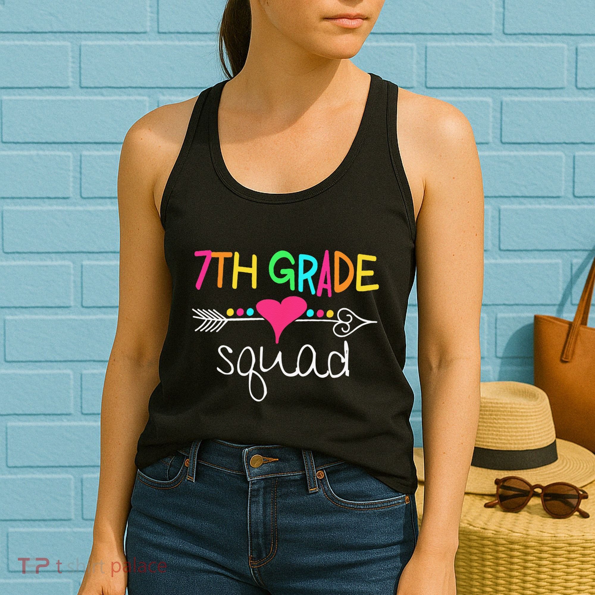 7th Grade Squad Seventh Teacher Student Team Back To School Women's Tank Top