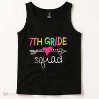 7th Grade Squad Seventh Teacher Student Team Back To School Tank Top thumb 2