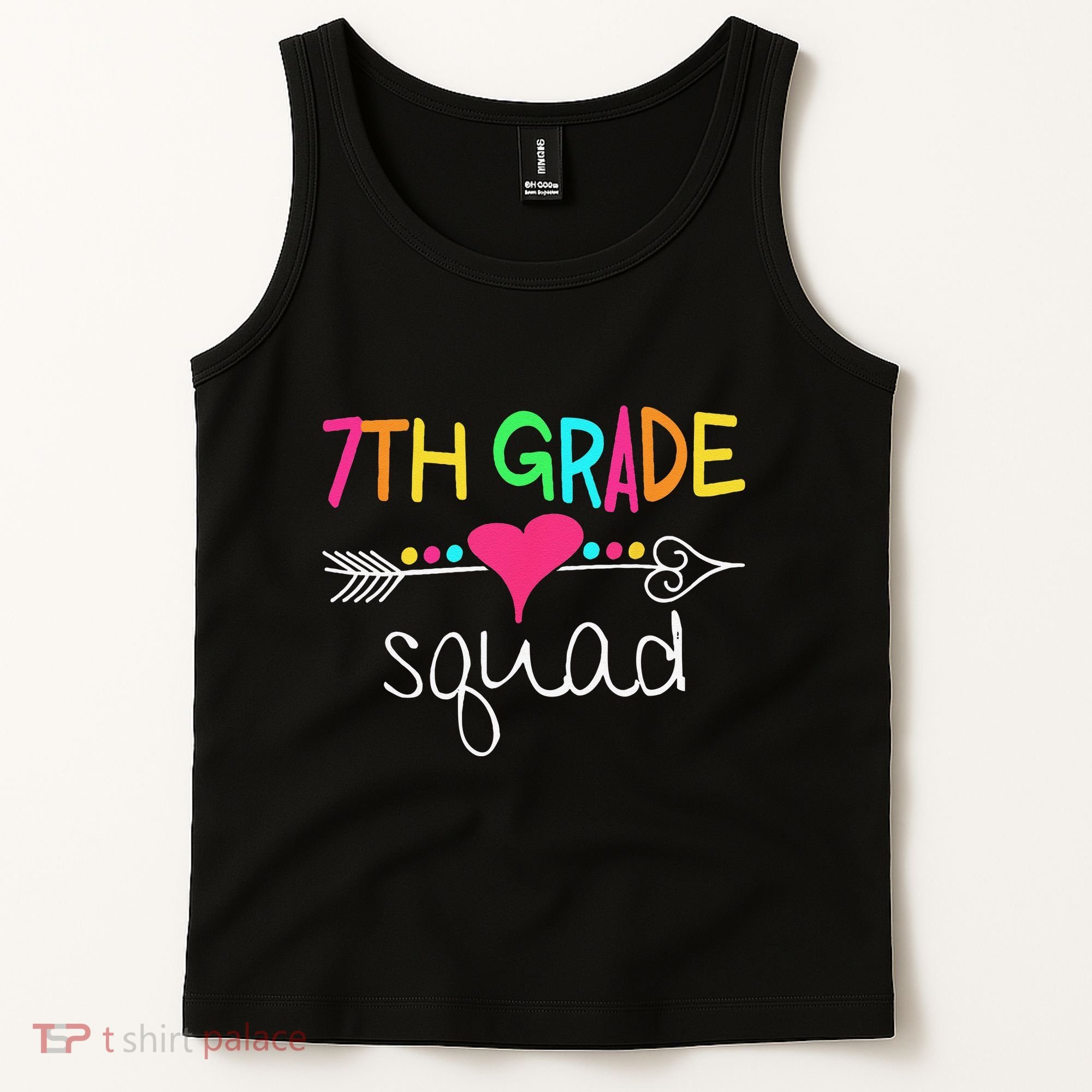7th Grade Squad Seventh Teacher Student Team Back To School Tank Top