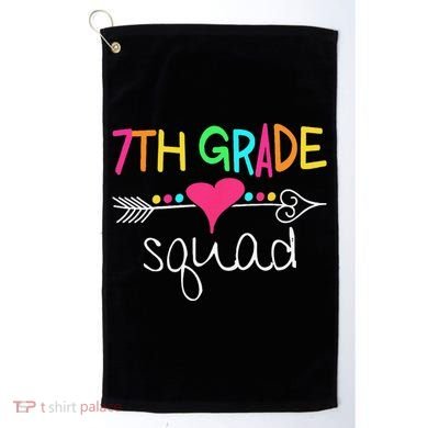 7th Grade Squad Seventh Teacher Student Team Back To School Golf Towel
