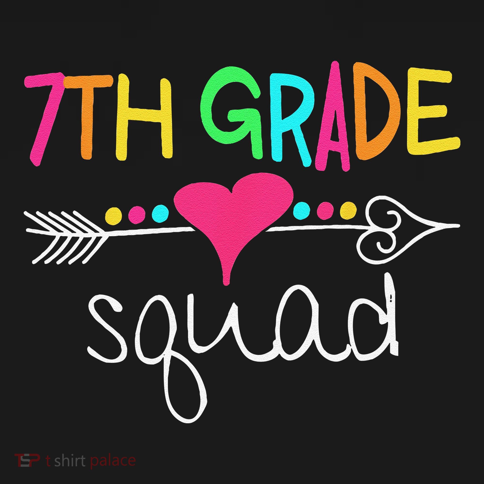 7th Grade Squad Seventh Teacher Student Team Back To School Kids Sweatshirt