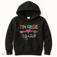 7th Grade Squad Seventh Teacher Student Team Back To School Kids Hoodie thumb 0