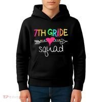 7th Grade Squad Seventh Teacher Student Team Back To School Kids Hoodie thumb 4