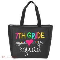 7th Grade Squad Seventh Teacher Student Team Back To School Tote Bag thumb 0