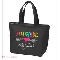 7th Grade Squad Seventh Teacher Student Team Back To School Tote Bag thumb 3