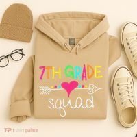 7th Grade Squad Seventh Teacher Student Team Back To School Hoodie thumb 4