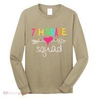 7th Grade Squad Seventh Teacher Student Team Back To School Long Sleeve Shirt thumb 0