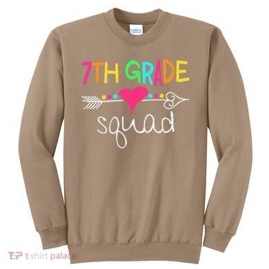 7th Grade Squad Seventh Teacher Student Team Back To School Sweatshirt