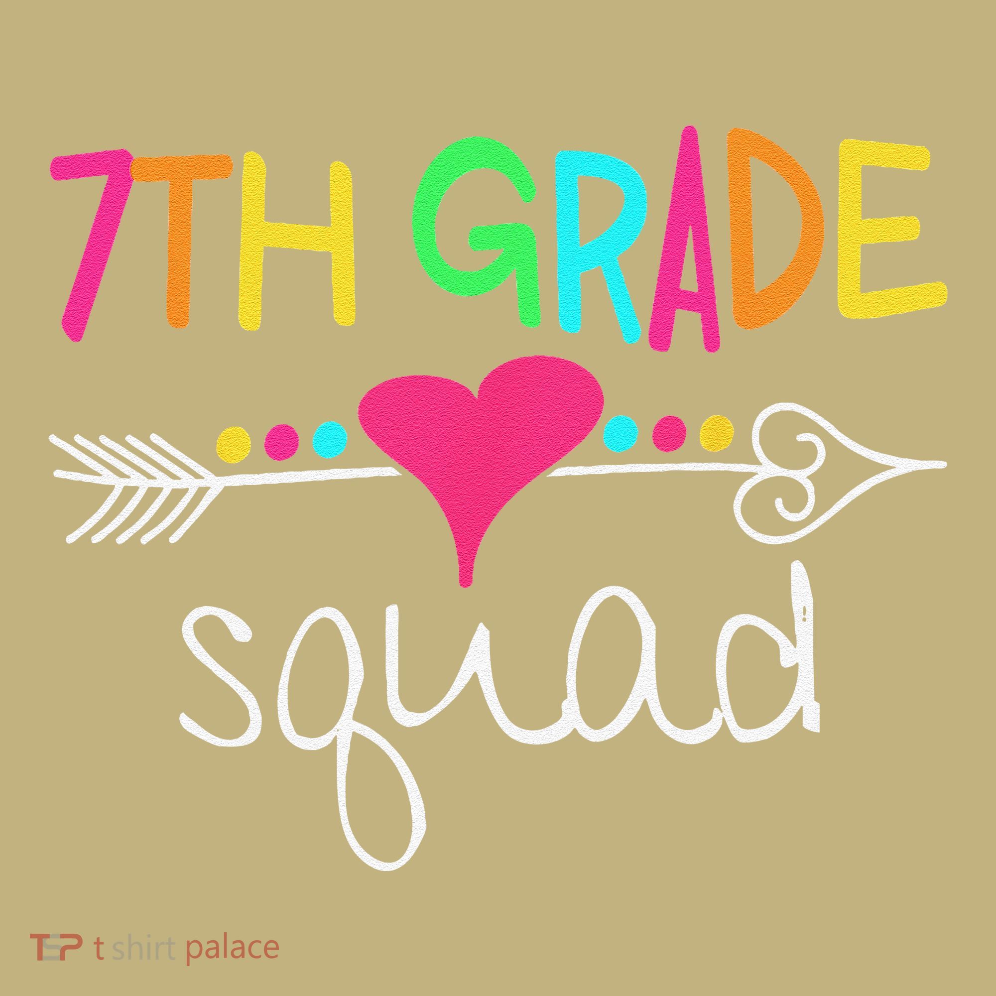 7th Grade Squad Seventh Teacher Student Team Back To School Sweatshirt