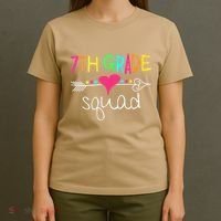 7th Grade Squad Seventh Teacher Student Team Back To School T-Shirt thumb 4