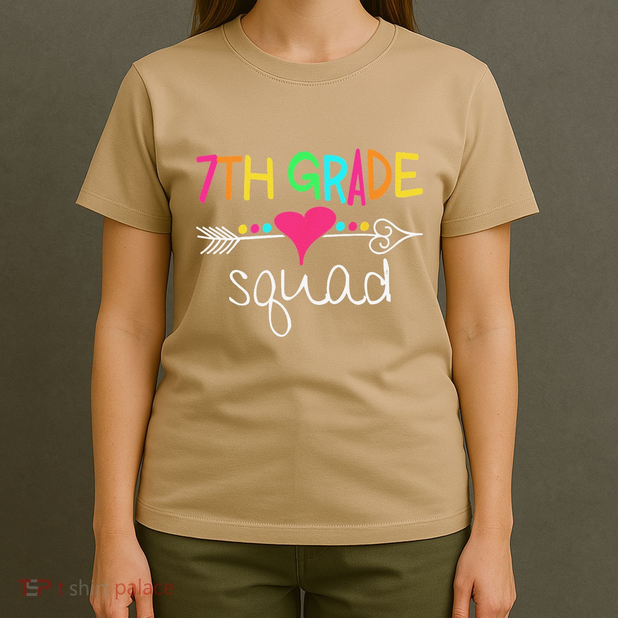 7th Grade Squad Seventh Teacher Student Team Back To School T-Shirt