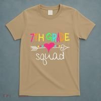 7th Grade Squad Seventh Teacher Student Team Back To School T-Shirt thumb 5