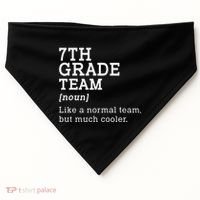 7th Grade Team Back To School Teacher Seventh Grade Team USA-Made Doggie Bandana thumb 0