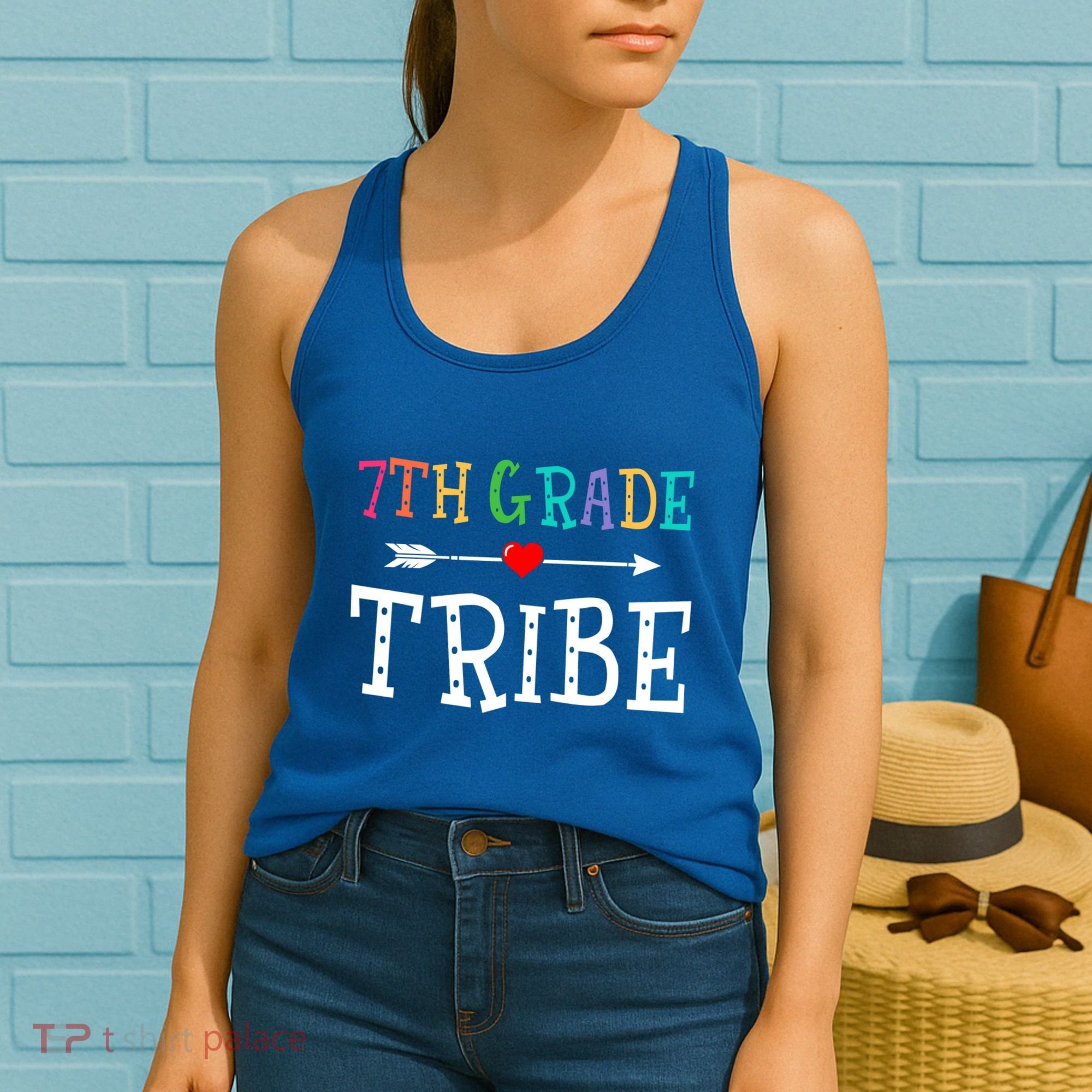 7Th Grade Tribe First Day Of School Gift Back To School Gift Women's Tank Top