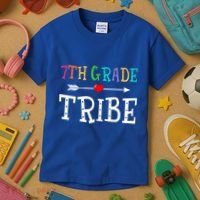 7Th Grade Tribe First Day Of School Gift Back To School Gift Kids T-Shirt thumb 3