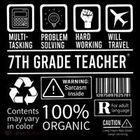 7th Grade Teacher MultiTasking Certified Job Back To School Gift Coffee Mug thumb 5