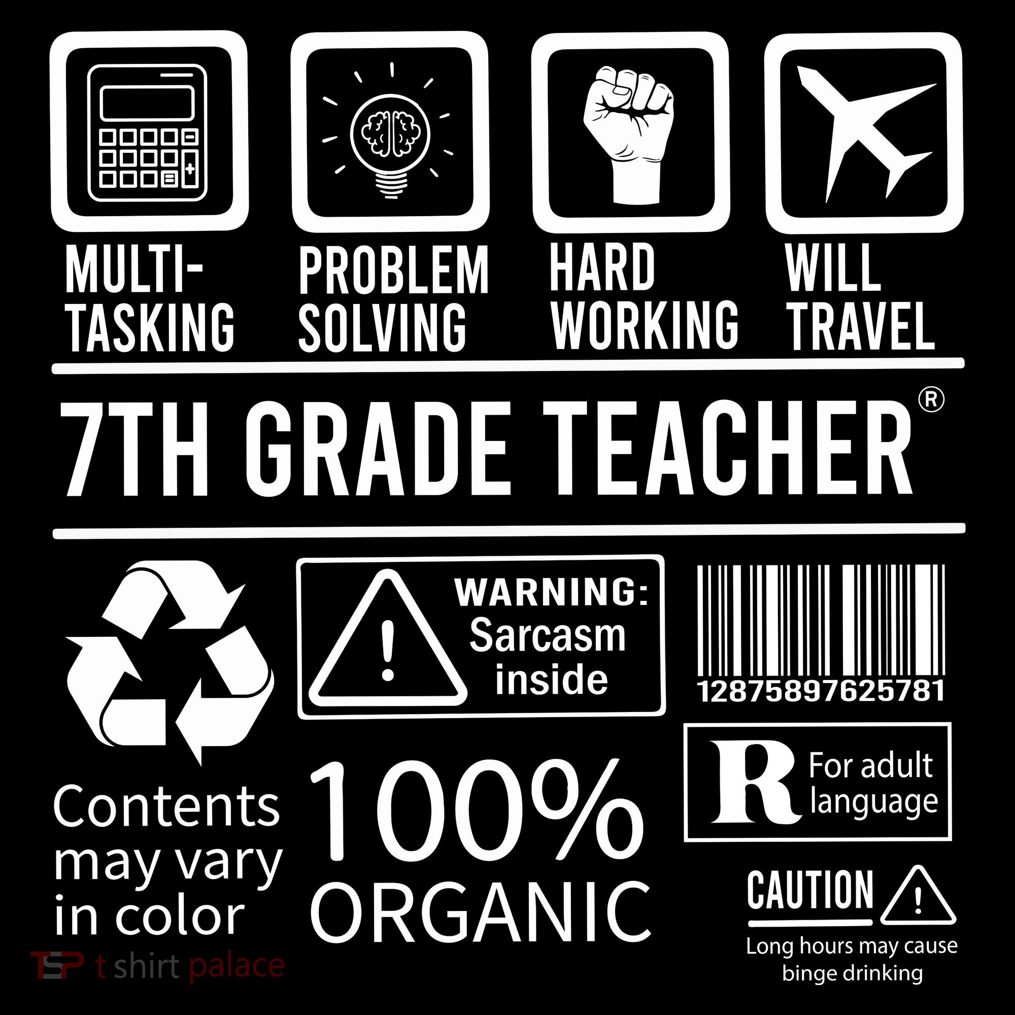 7th Grade Teacher MultiTasking Certified Job Back To School Gift Women's Hoodie