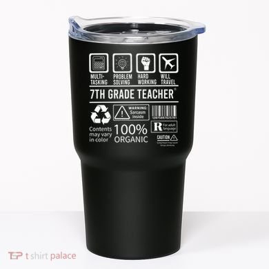 7th Grade Teacher MultiTasking Certified Job Back To School Gift Tumbler