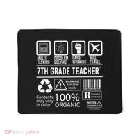 7th Grade Teacher MultiTasking Certified Job Back To School Gift Mousepad thumb 0
