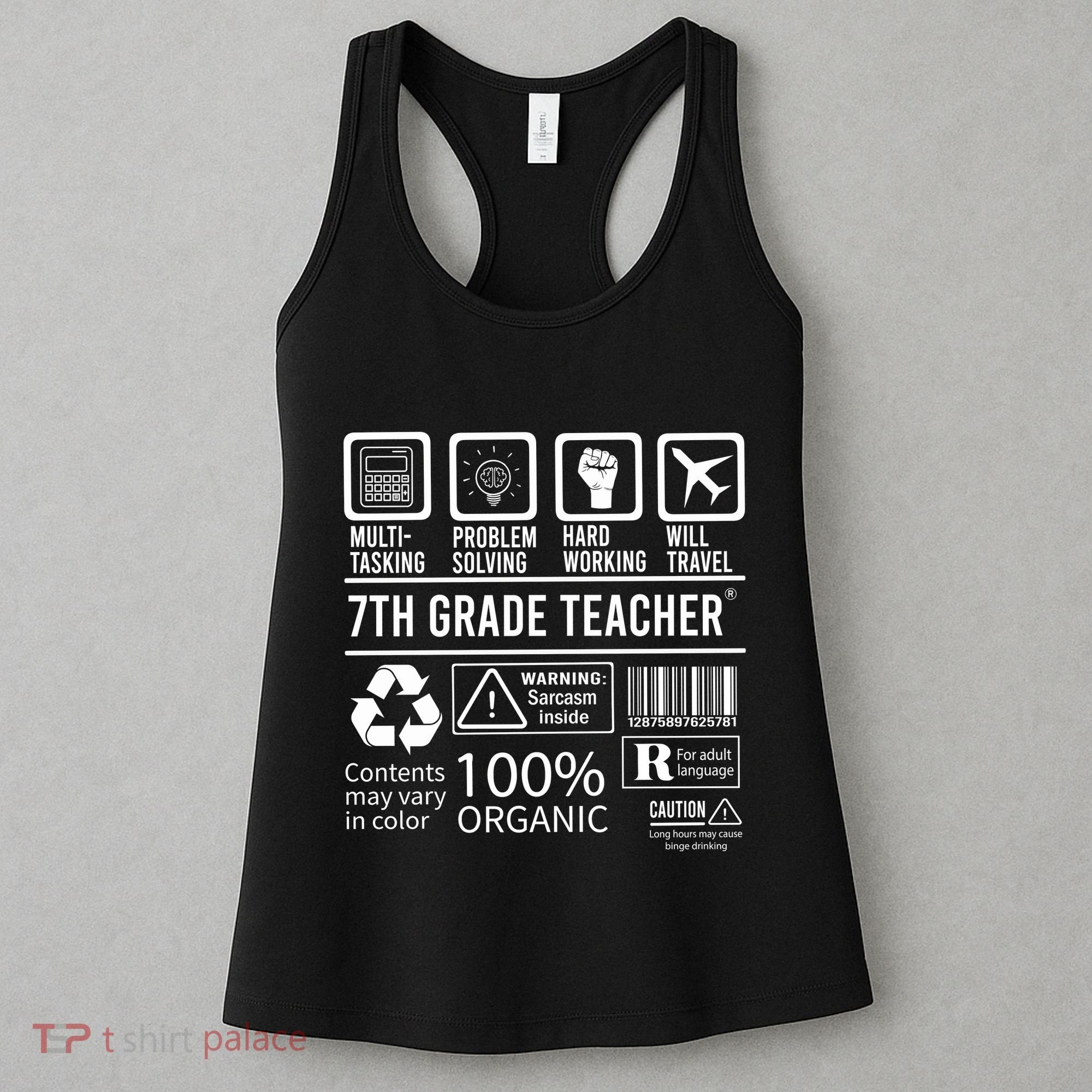 7th Grade Teacher MultiTasking Certified Job Back To School Gift Women's Tank Top