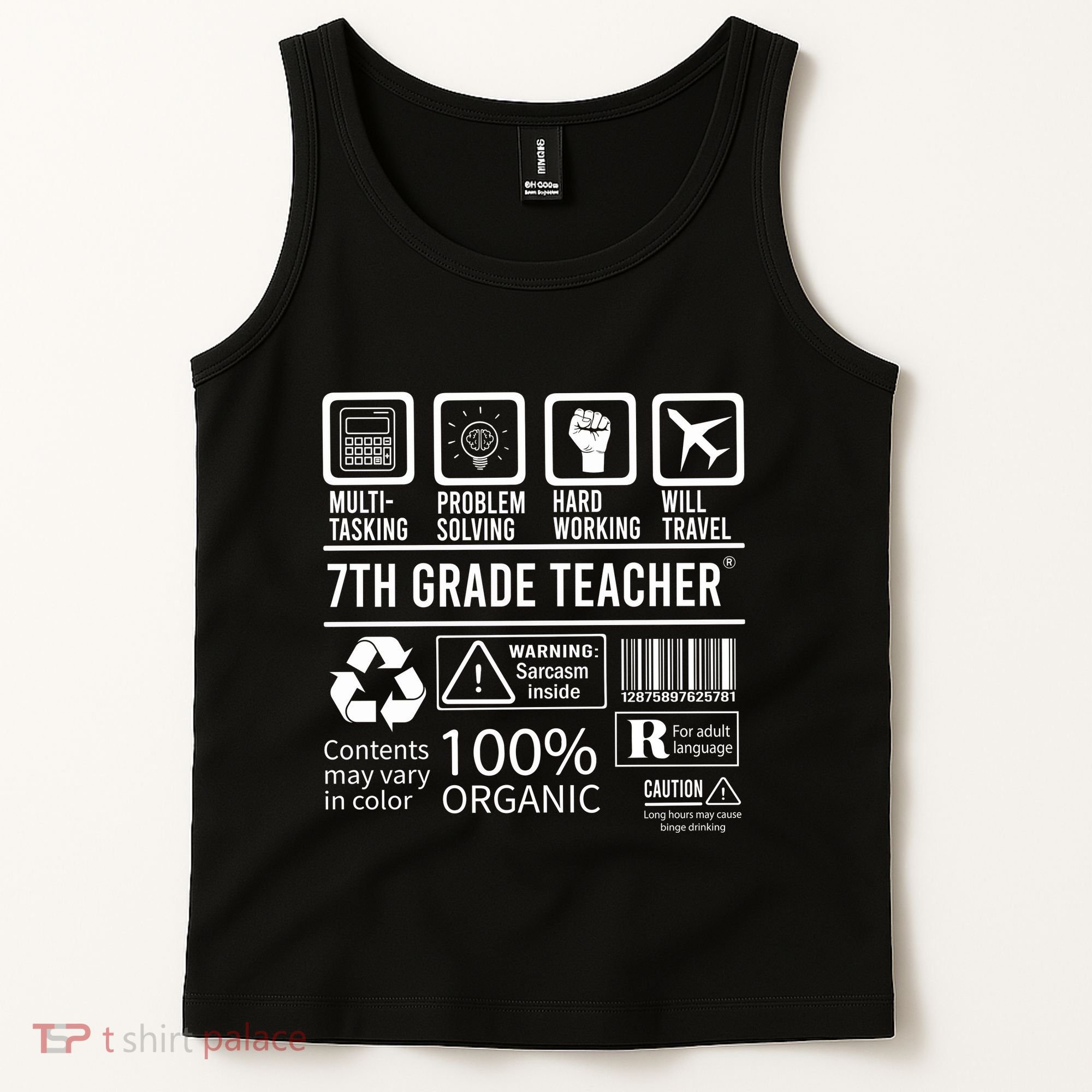 7th Grade Teacher MultiTasking Certified Job Back To School Gift Tank Top
