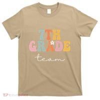 7th Grade Team Retro Groovy Funny Happy First Day Of School T-Shirt thumb 0