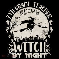 7Th Grade Teacher By Day Witch By Night Funny Halloween Gift Coffee Mug thumb 5