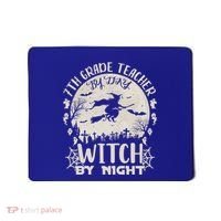 7Th Grade Teacher By Day Witch By Night Funny Halloween Gift Mousepad thumb 0