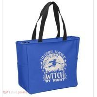 7Th Grade Teacher By Day Witch By Night Funny Halloween Gift Tote Bag thumb 2