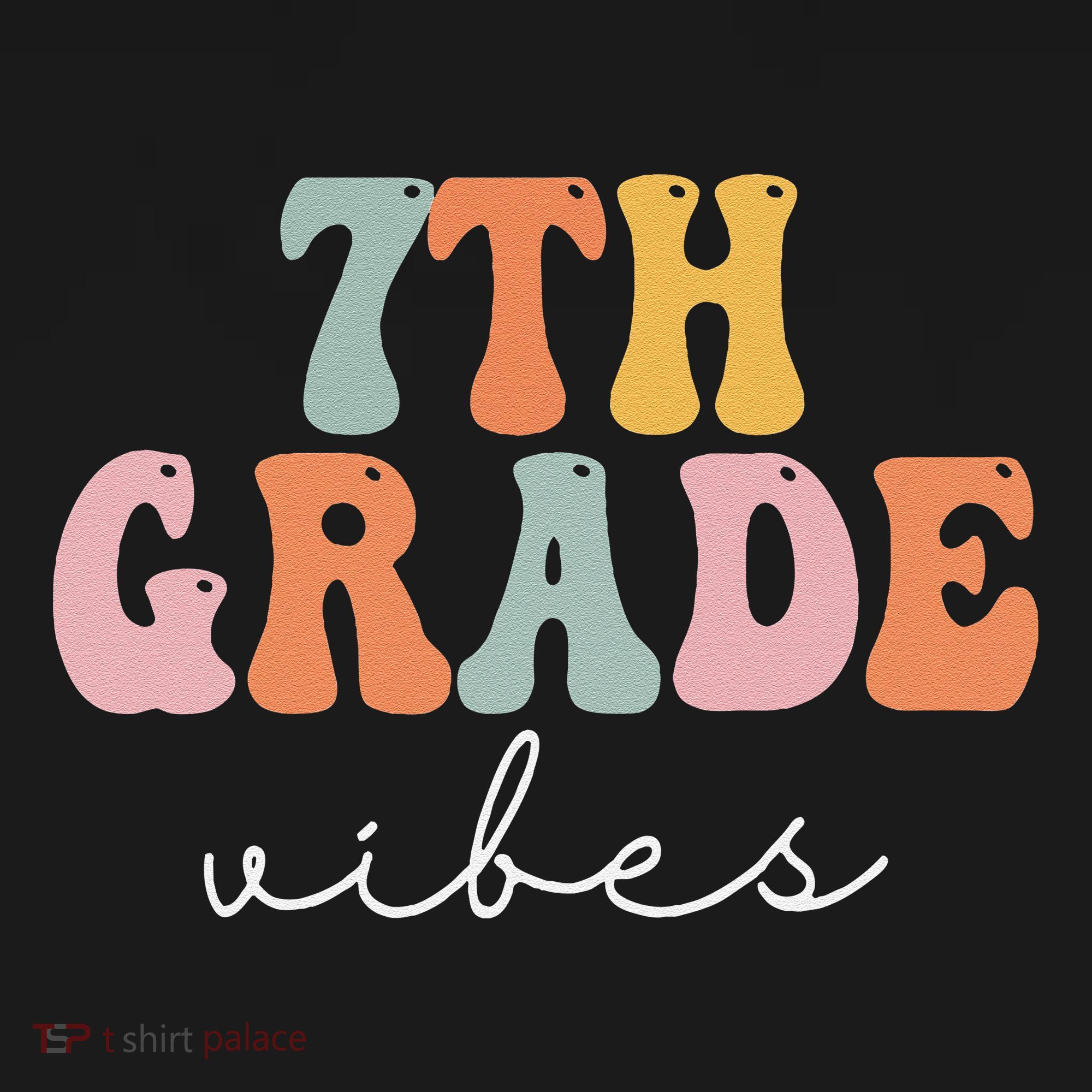 7th Grade Vibes Retro Groovy Funny Happy First Day Of School Backpack