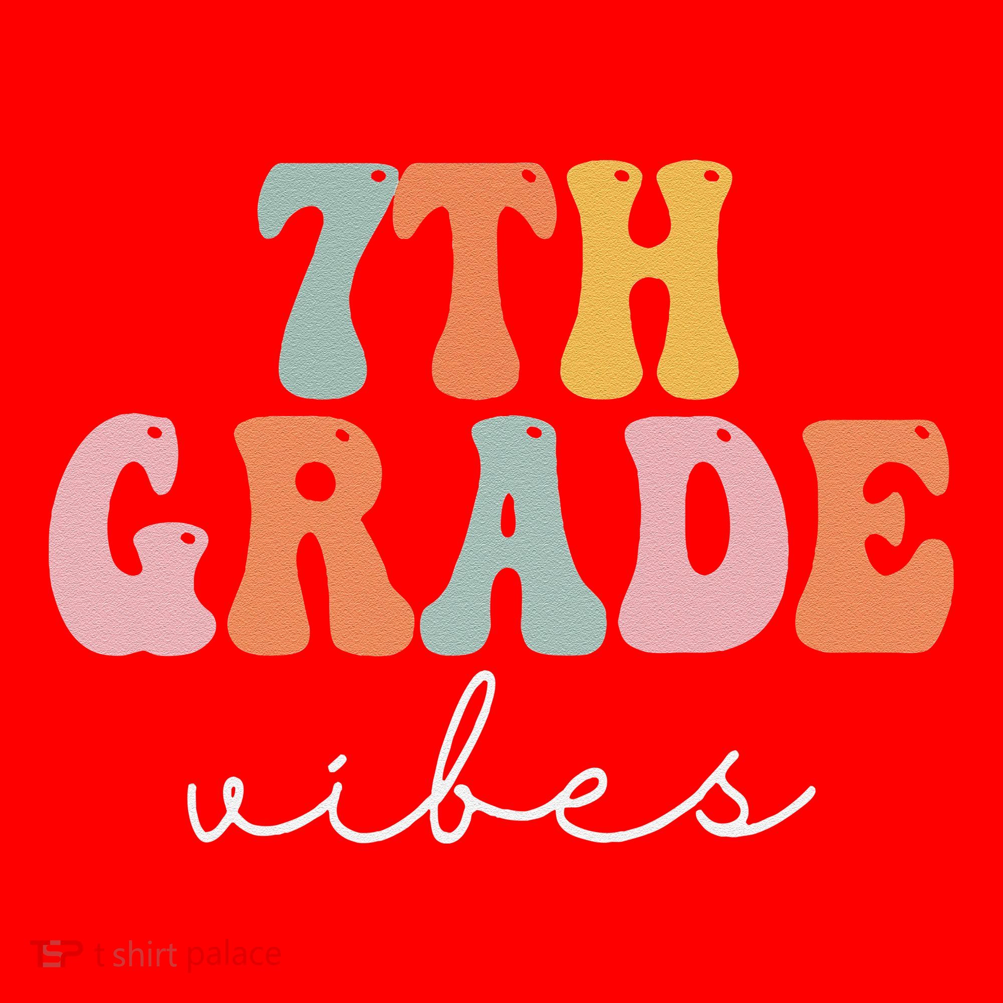 7th Grade Vibes Retro Groovy Funny Happy First Day Of School Santa Hat